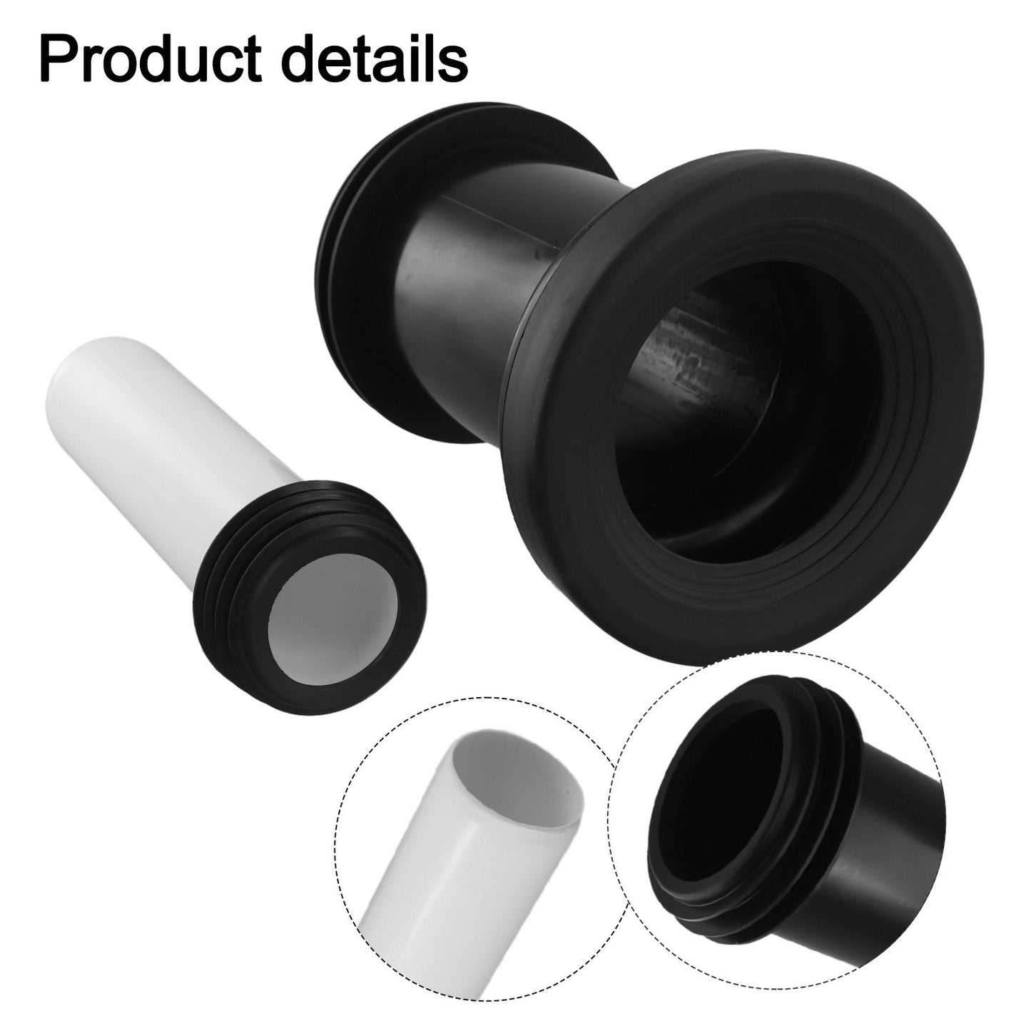 ya 14 Thickened PVC Toilet Connecting Pipes for Enhanced Drai ge Performance 2 Pack