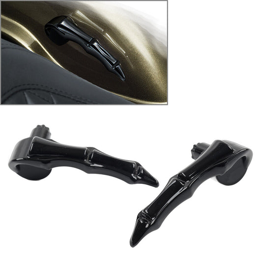ya 11 6.5 Black Saddlebag Skull Fingers Latch Handles for Harley Touring Bagger 2014-up 15