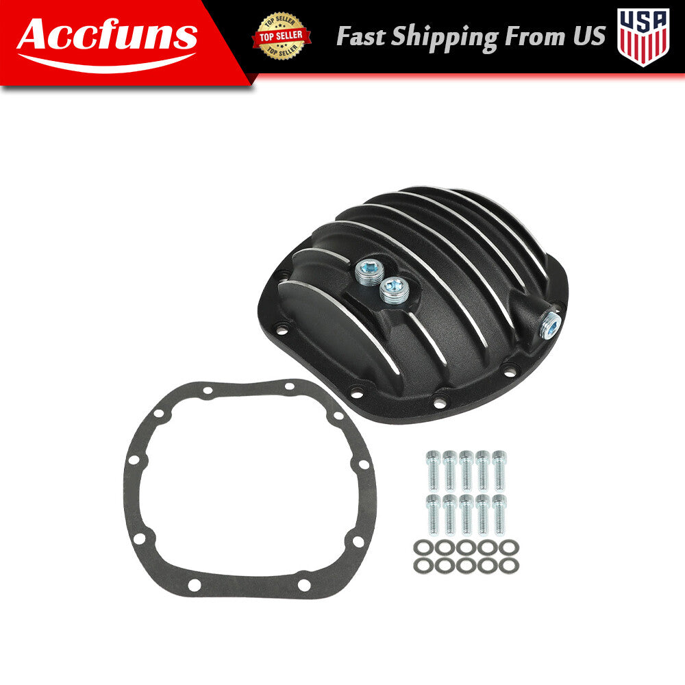 ya 2 6.26 for Jeep Dana 30 25 27 10 bolt rear differential cover with gasket and drain plug