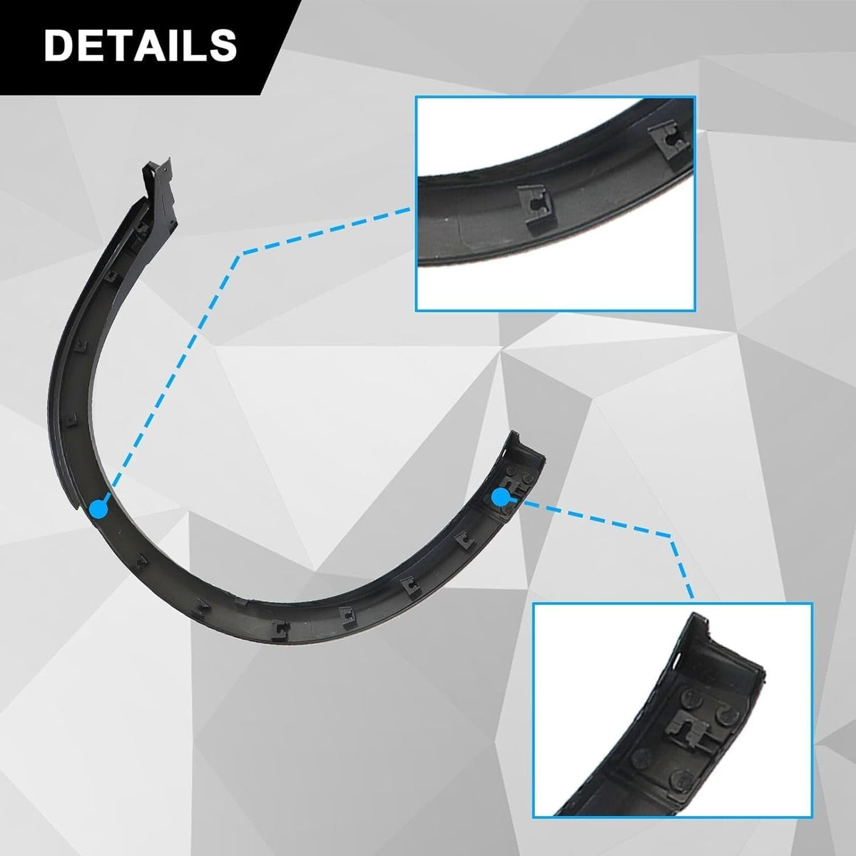ya 10 10.28 Left Rear Driver Side Fender Opening Molding TK4851W60H for Mazda CX-9 2016