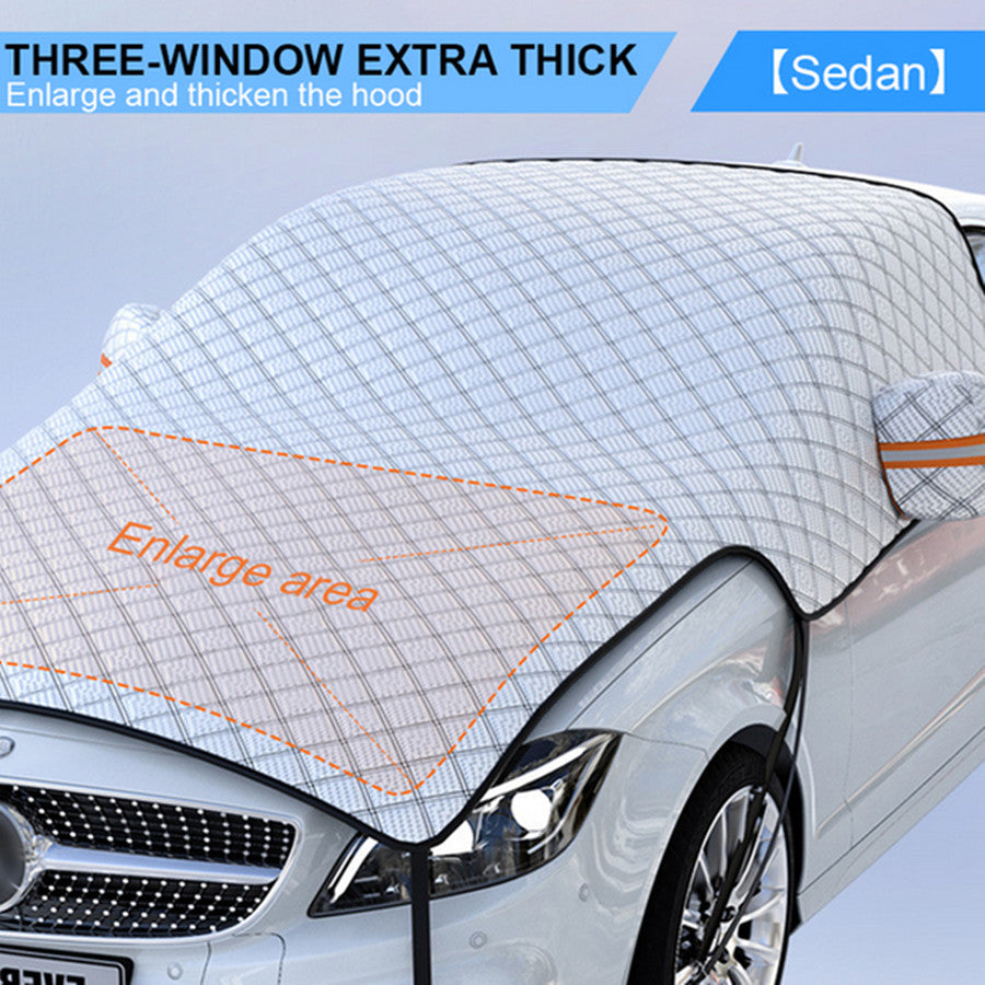ya 5 8.7 7 Layer Car Cover Outdoor Water Proof Rain Snow Sun Dust Sunshade UV Protector