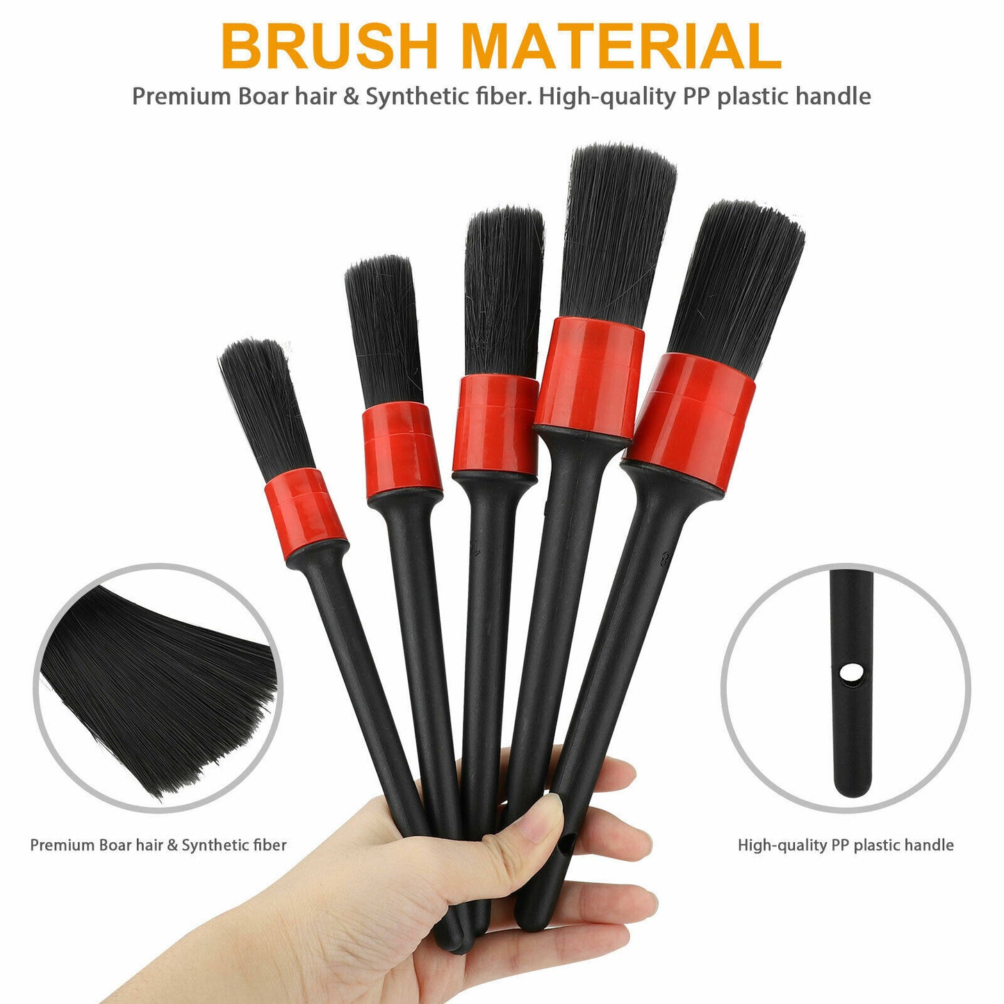 ya 5 8.7 Car Detailing Brush Wash Auto Detailing Cleaning Kit Engine for Wheel Clean Set