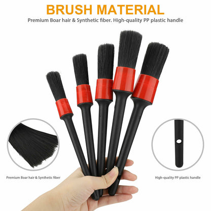 ya 5 8.7 Car Detailing Brush Wash Auto Detailing Cleaning Kit Engine for Wheel Clean Set