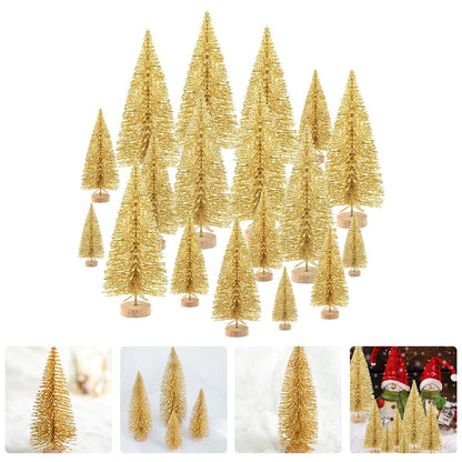 ya 25 48 Pcs Tree Tabletop Decor Or ments Set Decoration Desktop