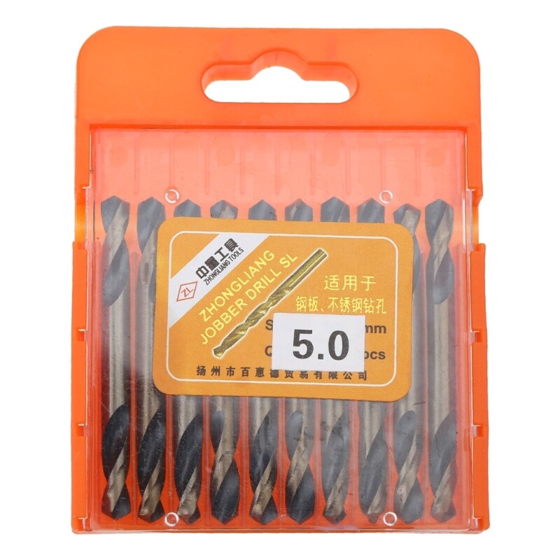 ya 26 10Pcs 5mm HSS Double Ended Drill Tools Drill Set