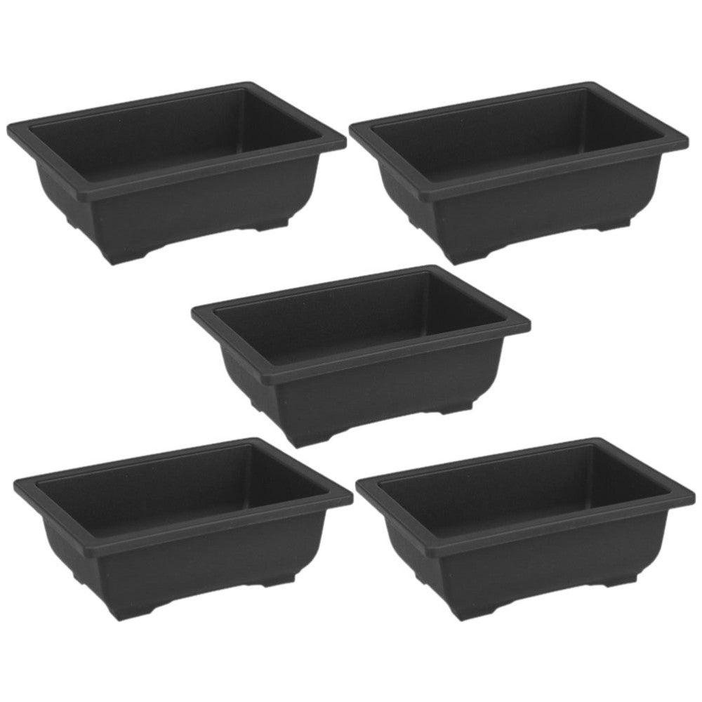 ya 14 5 Pcs Bonsai Pots tangular Flower Flowerpot Succulent Planter