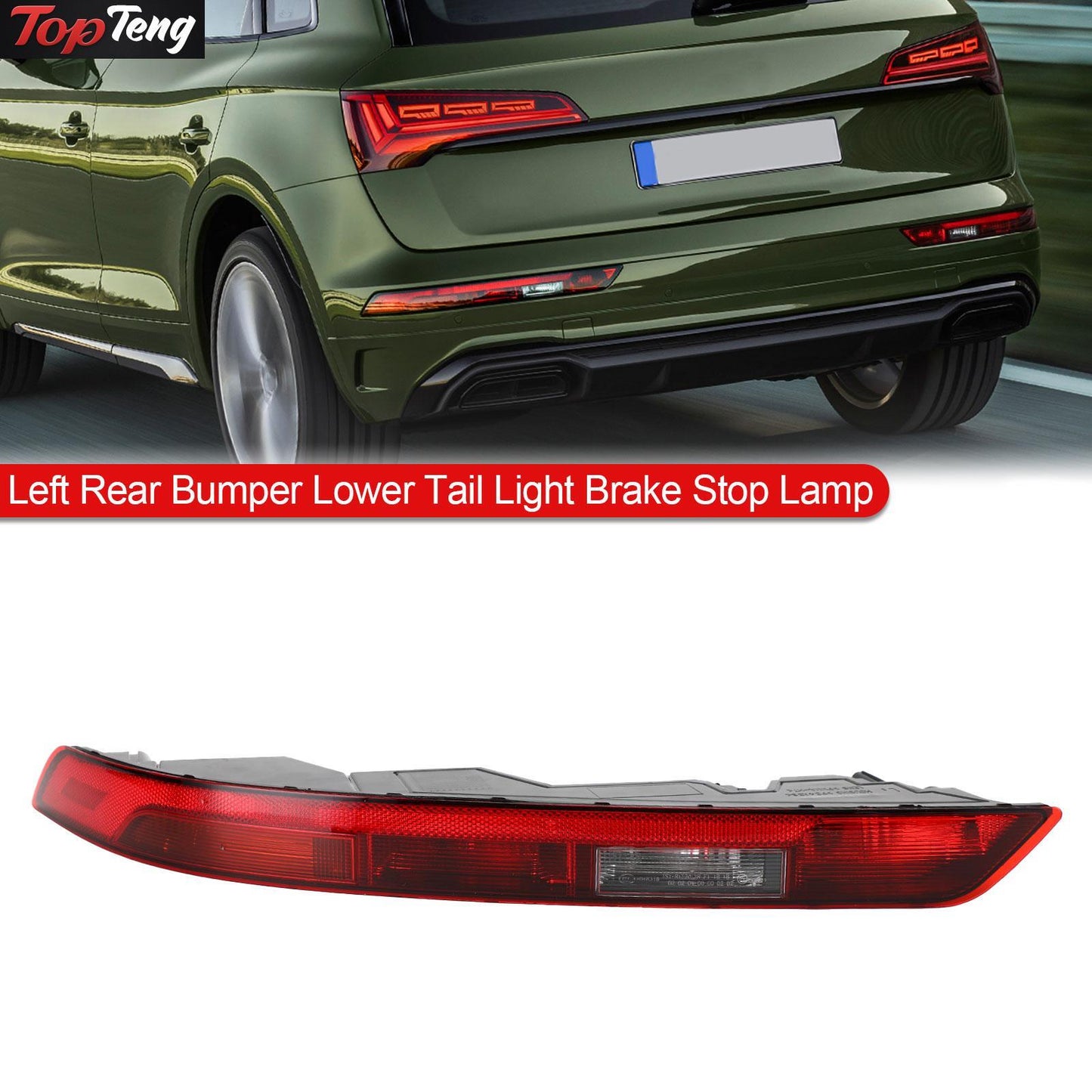 ya 1 8.12 baidi Left Rear Bumper Lower Tail Light Brake Stop Lamp for Audi Q5 US Version