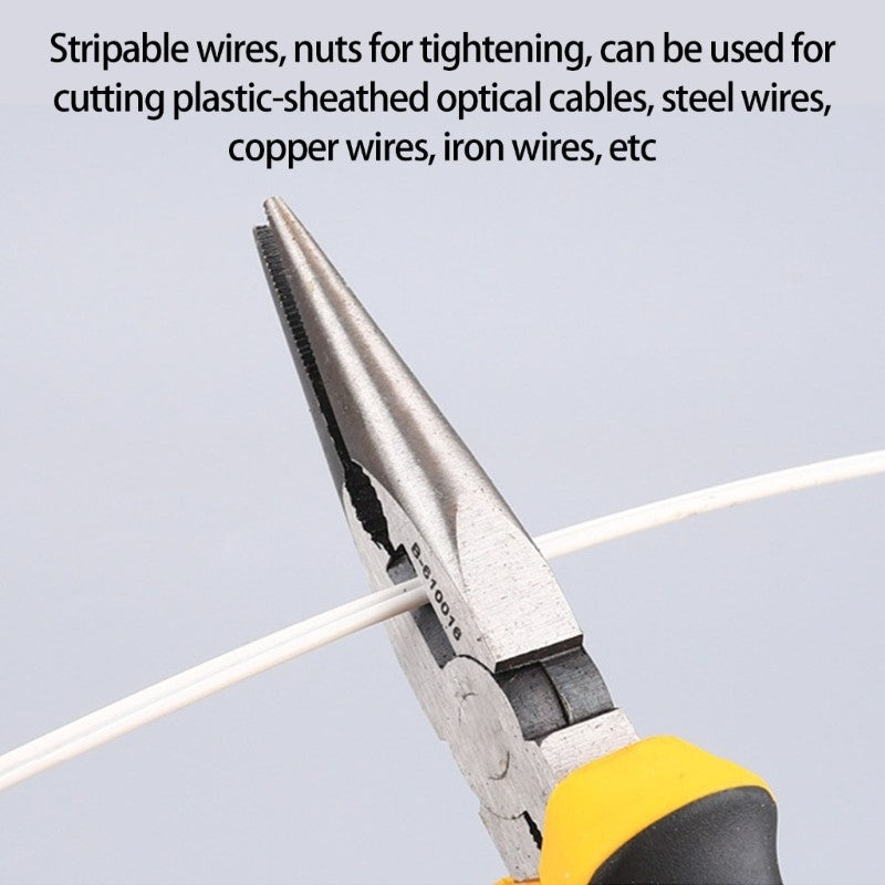 ya 25 Needle Nose Pliers Metal Fiber Optical Tool Anti Slip Handle For Pise Work
