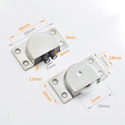 ya 14 Pulley Door Rollers Hanging Furniture Replacement Indoor Stainless Steel