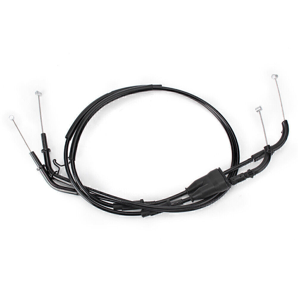 ya 5 8.7 2x Throttle Cable Wire LineFit for Kawasaki ZX10R ZX-10R 2006-2007 Black