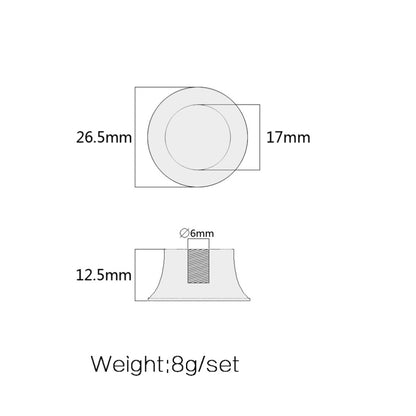 ya 5 8.7 3 PCS/ Volume Knob Replacement Acoustic Guitar Accessories Bass Control