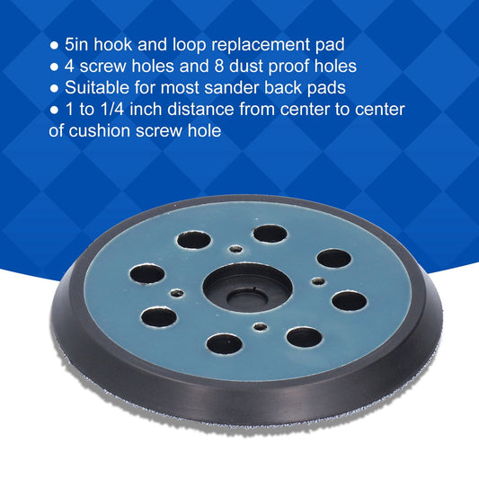 ya 14  2Pcs 8 Hole 4 Eye 5in Sander Backing Pad Replacement al