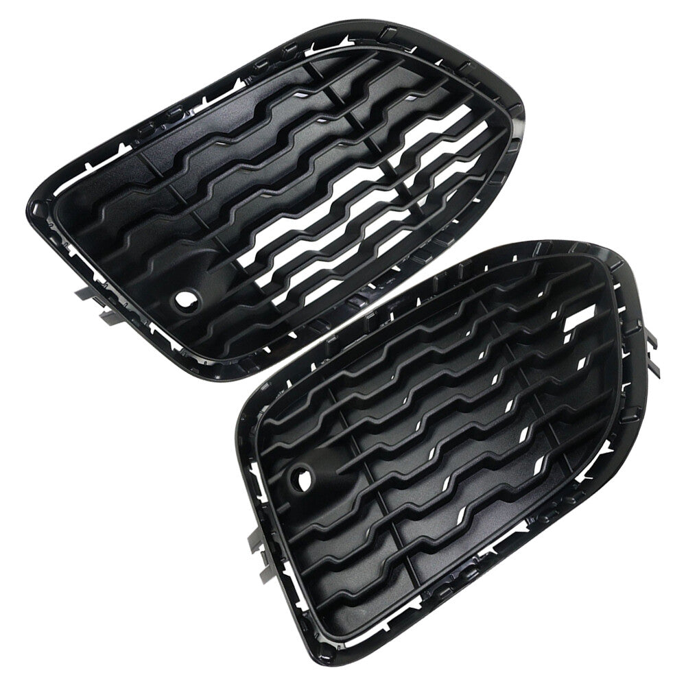 ya 27 6.18.2 2Pcs Front Left+Right Bumper Face Bar Grille For X3 2015-2017 X4 2015-2018
