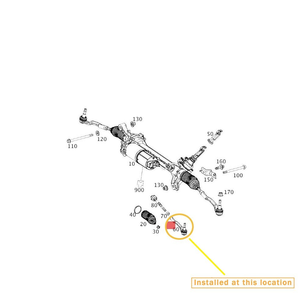 ya 5 8.7 Suitable for Mercedes-benz G500 G63 G350 outer rod ball joint (R) OE: 4633304801