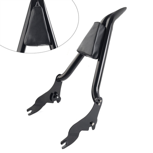 ya 3 6.25.3 Detachable Passenger Backrest Rear Sissy Bar w/Cushion for Harley Touring 09-23