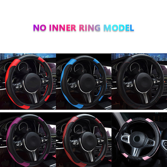 ya 1 7.3 15 inch 38cm Steering Wheel Covers Universal Carbon fiber Stretch