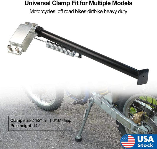 ya 2 7.16 14 Universal Clamp Frame Side Kick Stand for Dirtbike HEAVY DUTY Off Road Bikes