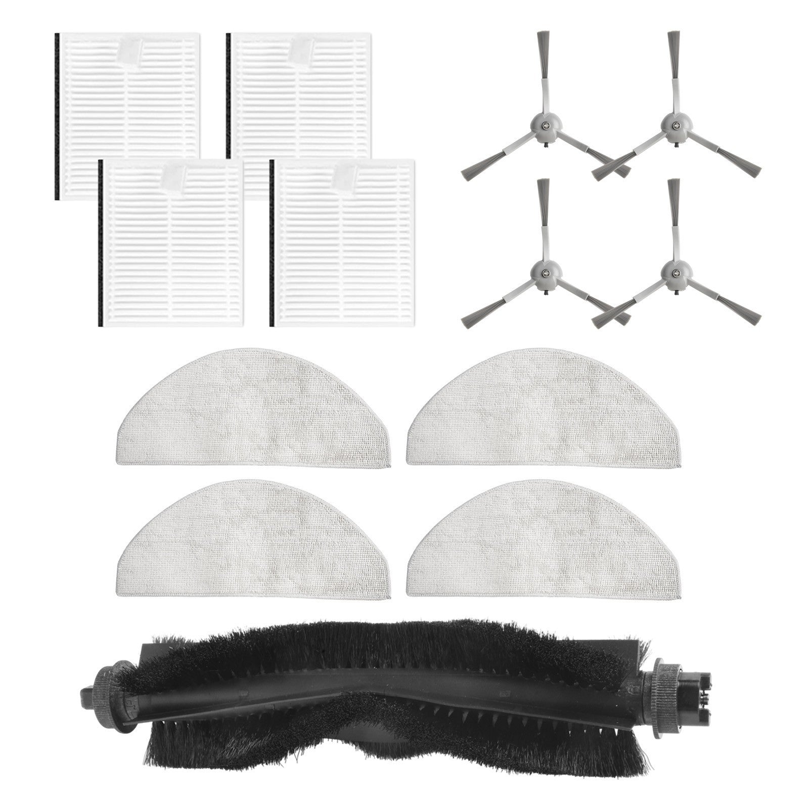 ya 25 Mop Cloths Filters Side Brushes Replacement for Hoover HG4 Vacuum Parts