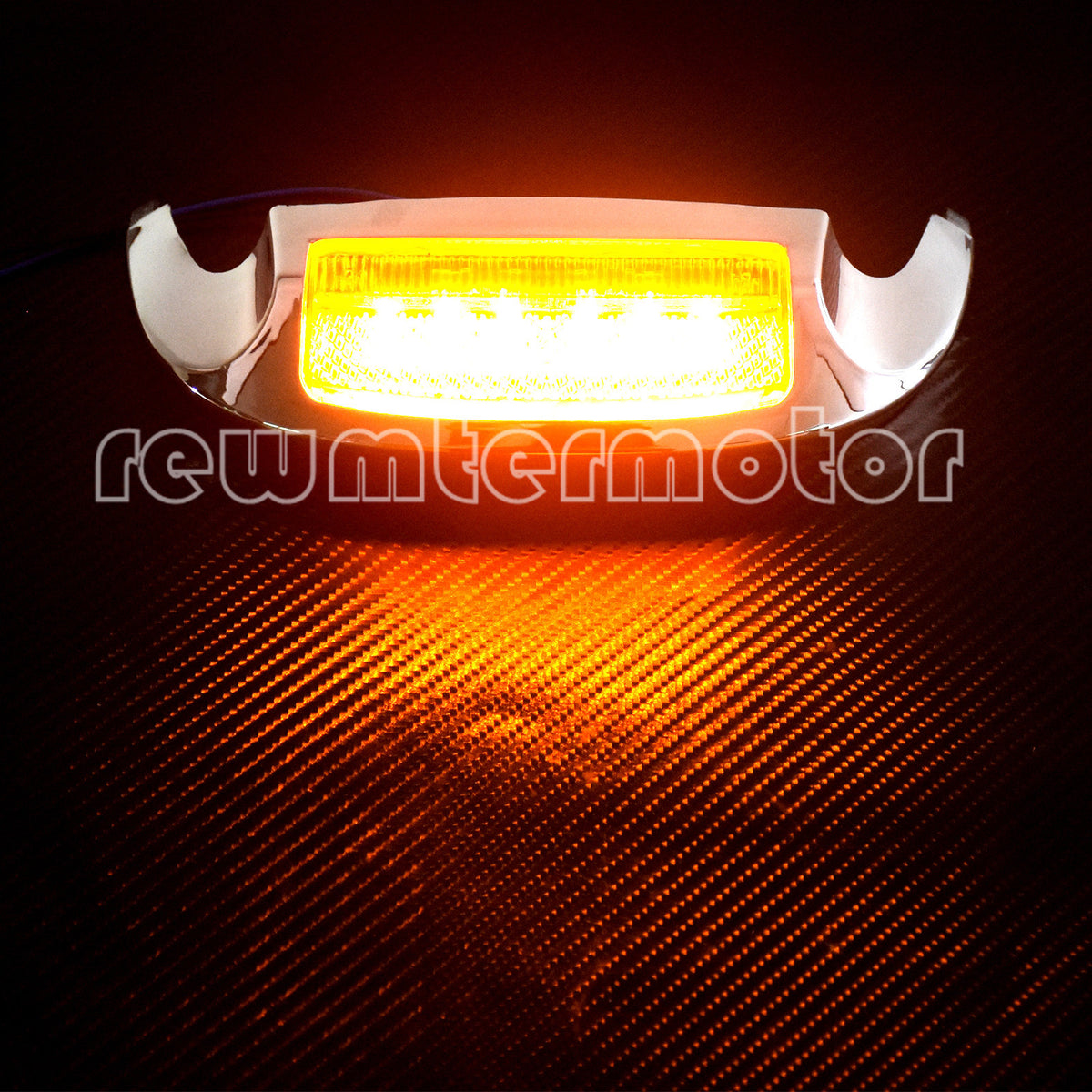 ya 5 8.7 Air Wing Front Fender Rail Tip Light Fit for Harley Touring FLHTCU FLHTCUL 14-20