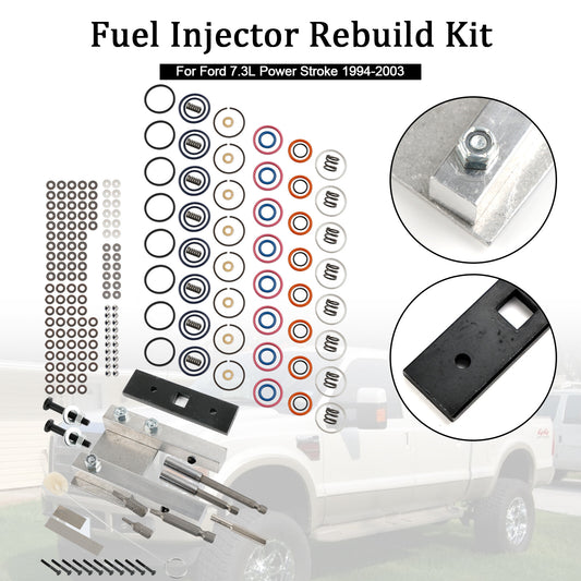 ya 1 8.5.2 Injector Rebuild Kit for 7.3L Power Stroke 94-03 W/Vice Clamp And Tools Spring