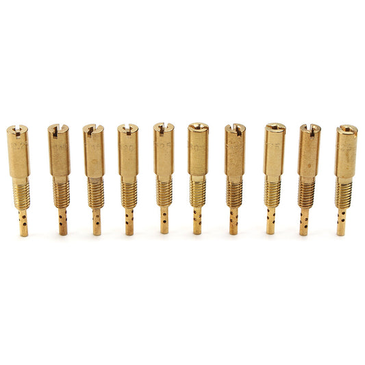 ya 3 6.23 Carburetor Pilot Jets Kit 10pcs Fit For VM/TM/TMX AX100 #10-#32.5 Motor