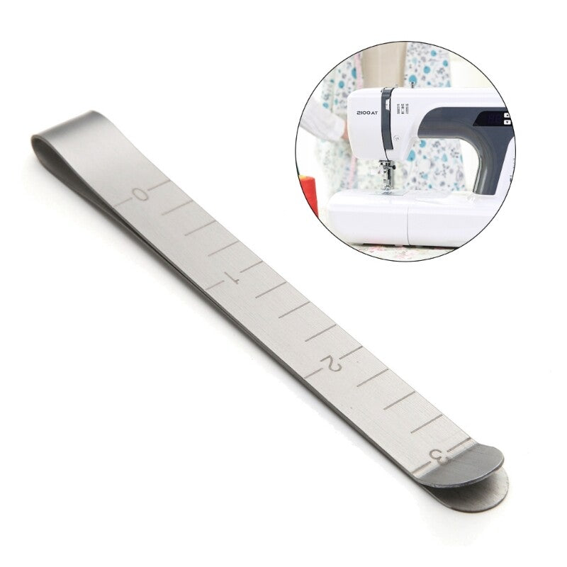 ya 14 20Pcs Metal Sewing Clips Stainless Steel Hemming Clips Fabric Measuring Ruler