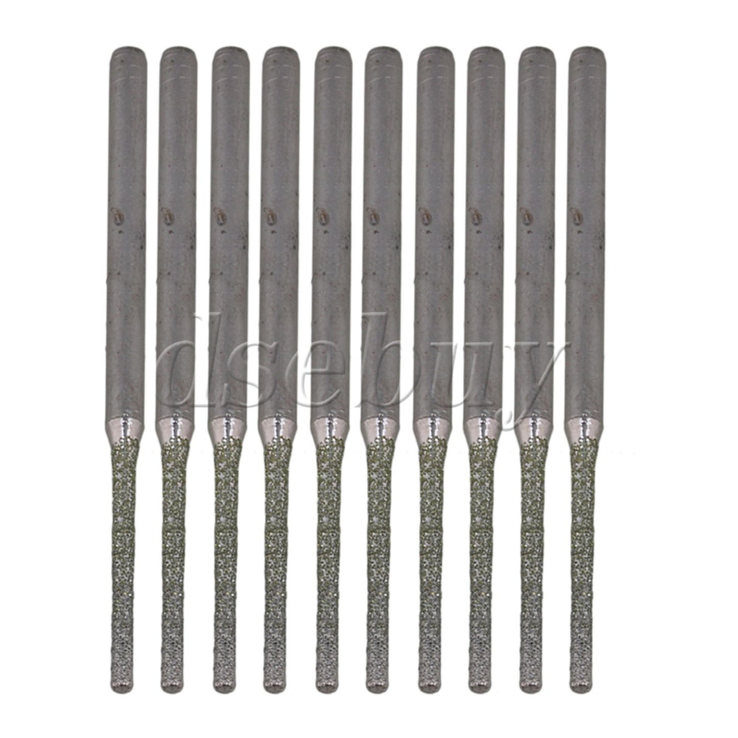 ya 25 0.15CM Light Extended Diamond Coated Drilling Bits Tools Set of 10 Silver