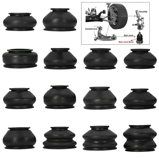 ya 2 6.29 14 Pack Universal Rubber Tie Rod End Ball Joint Dust Boots Dust Cover Boot Gaiters