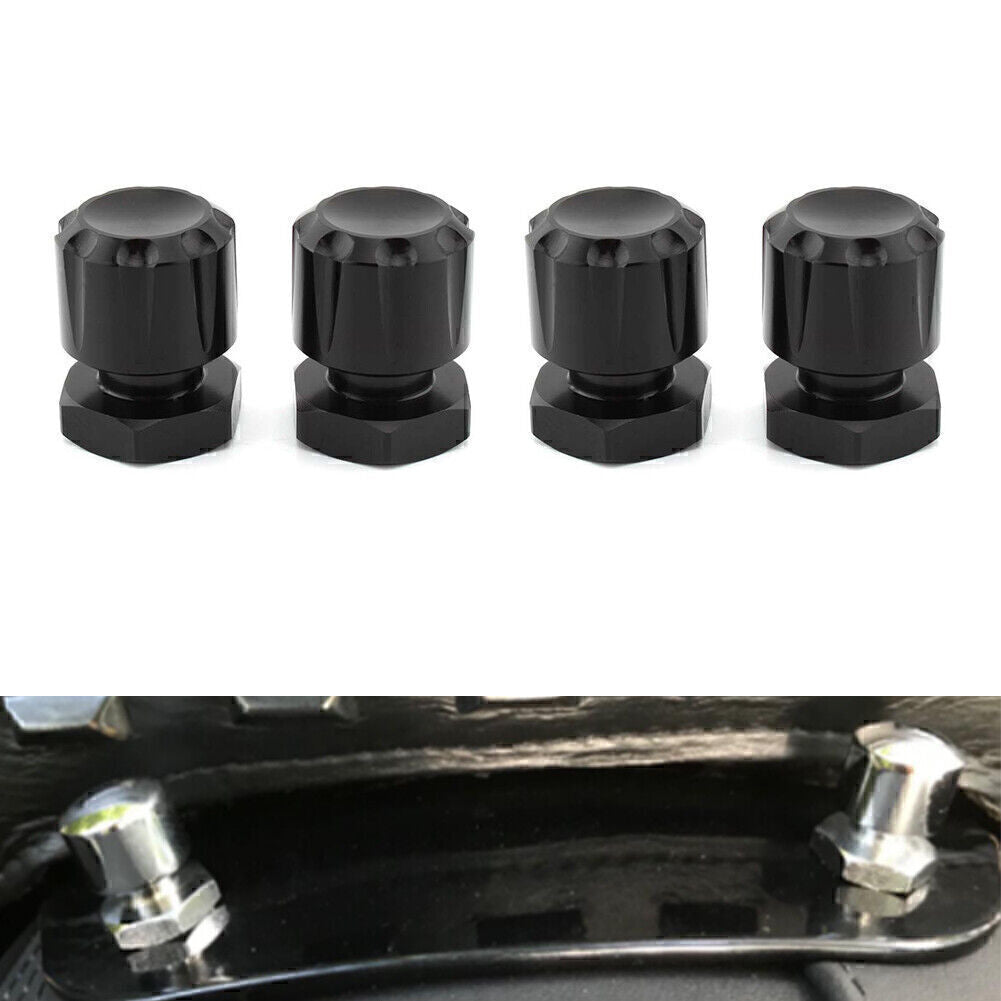 ya 5 8.7 4x Solo Mounting Nuts Bolts for Harley Road King Road Glide Softai Fat Boy Black