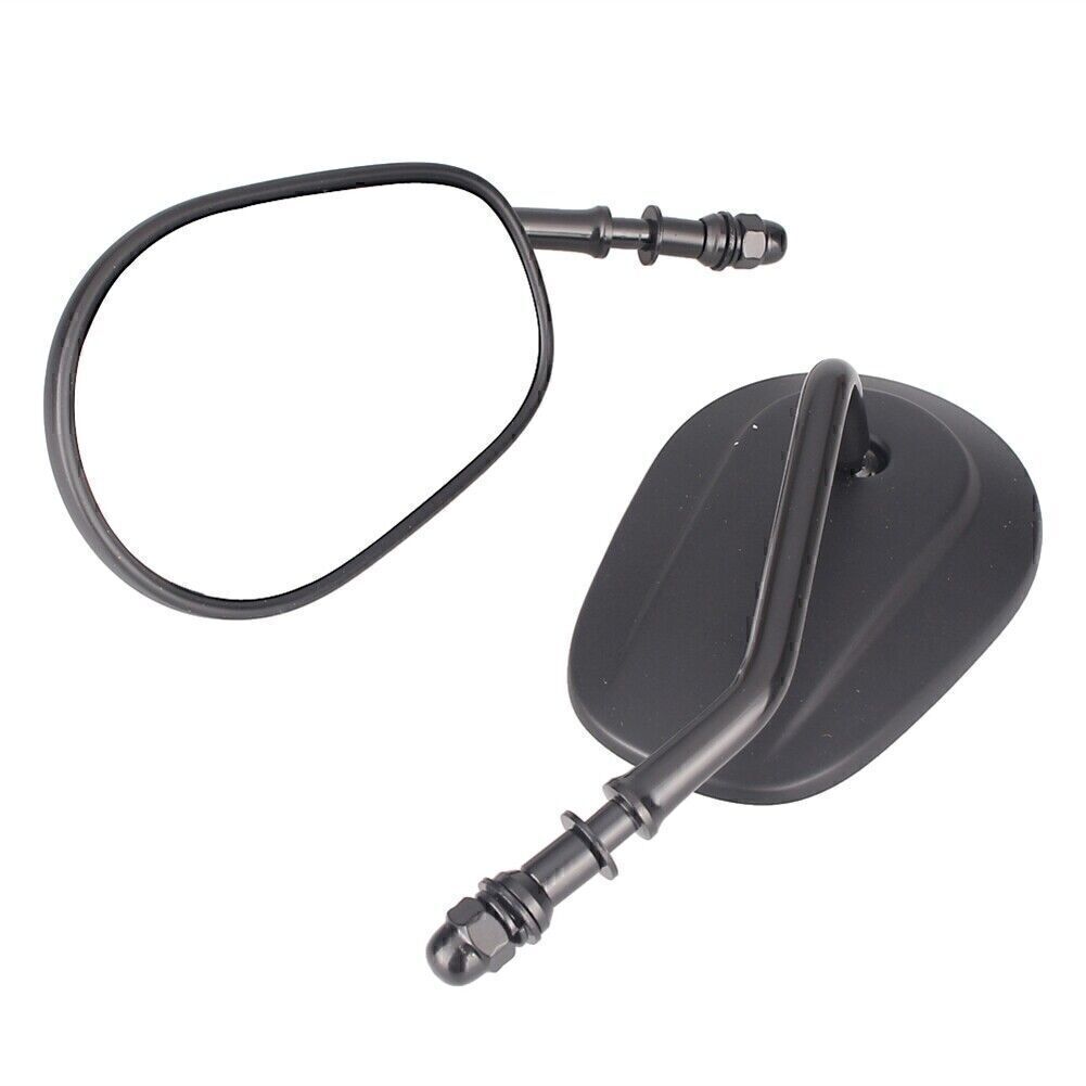 ya 4 6.21 Pair Oval Universal Motorcycle Rear View Mirrors for Harley Street Bob FXDB
