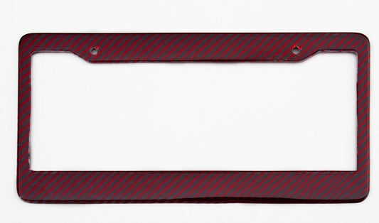ya 1 8.5.1 Car License Plate Frame Cover Hood Rear Trunk Carbon Look for Alfa Romeo 