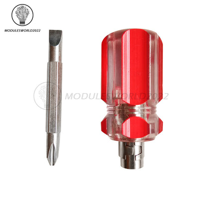 ya 26 6mm Dual Purpose Screwdriver Slotted Phillips Cross Slot Bit Non Slip Hand Tool