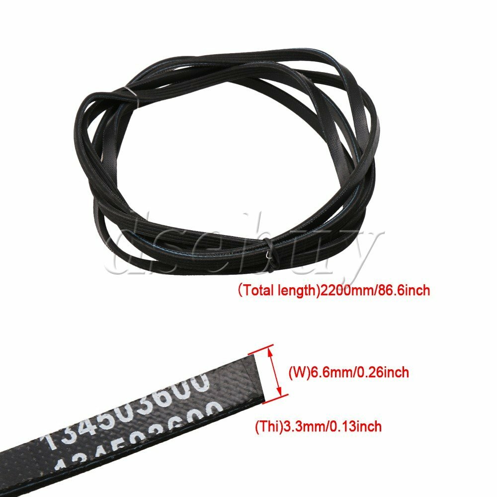 ya 26 134503600 Rubber Dryer Transmission Drive Belt Replacement 220cm Length