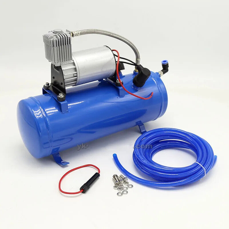 ya 14 120PSI To 150PSI 12V Air Tyre Inflator Pump Compressor with 6L Tank for Air Horn