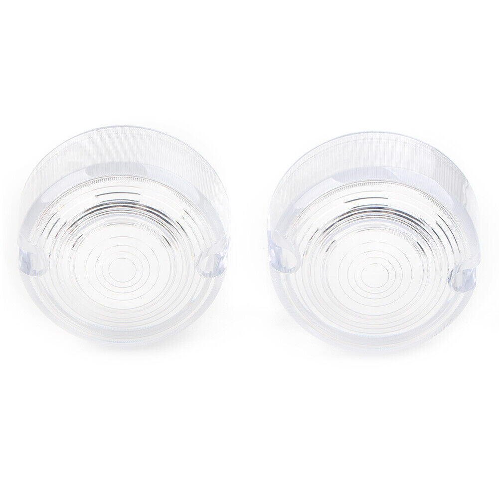 ya 5 8.7 for Harley Dyna FXD FXR Sportster XLH 883 1200 FXST 2x Turn Signal Lens Cover