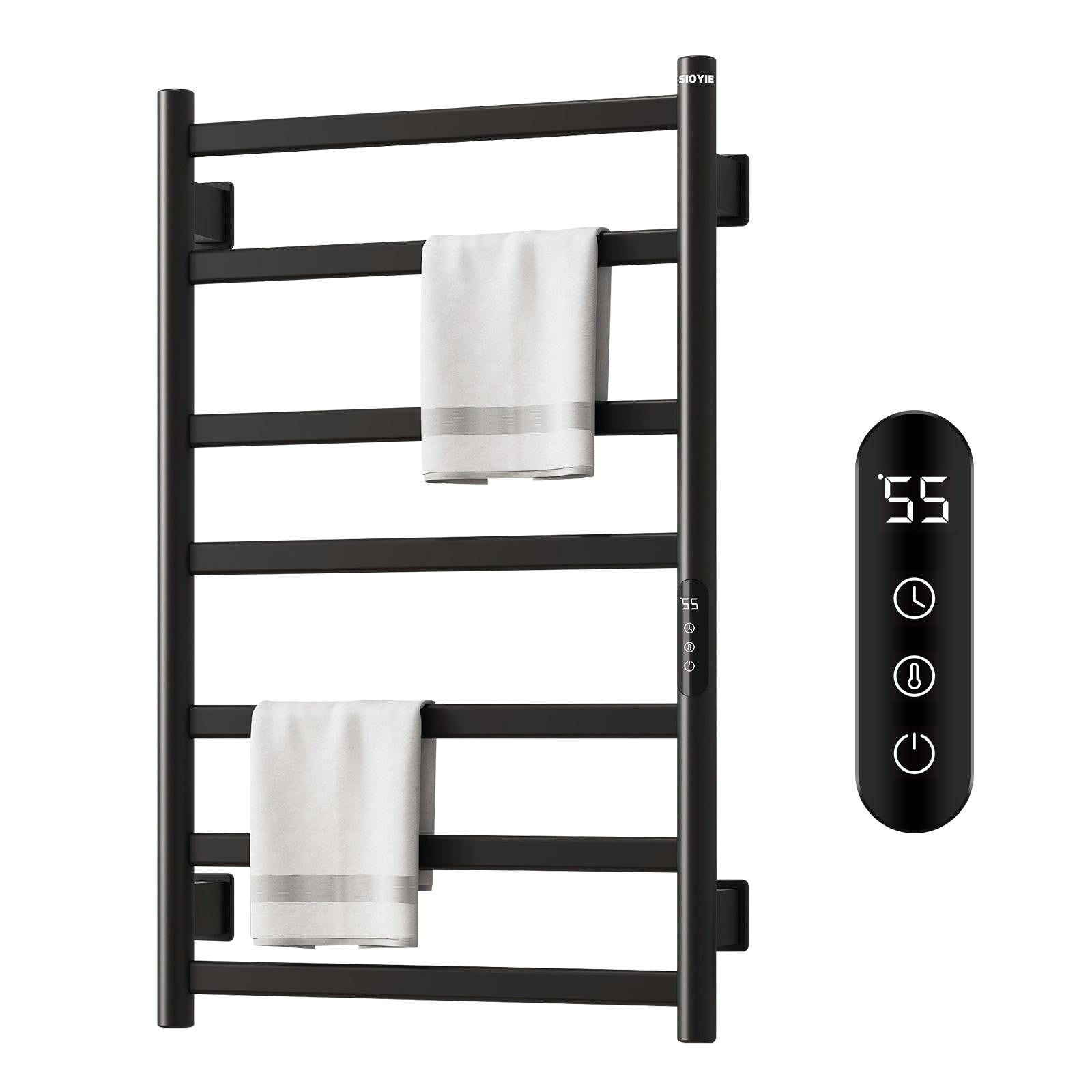 ya 28 Smart Electric Towel Warmer 7 Bars150W w/ Touch Screen Timer Temperature Control