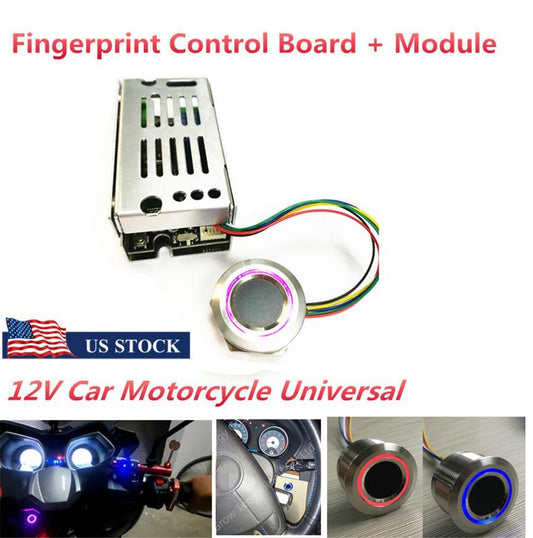 ya 8 5.27 1x 12V Universal Fingerprint Control Board Fingerprint Module One Key Start