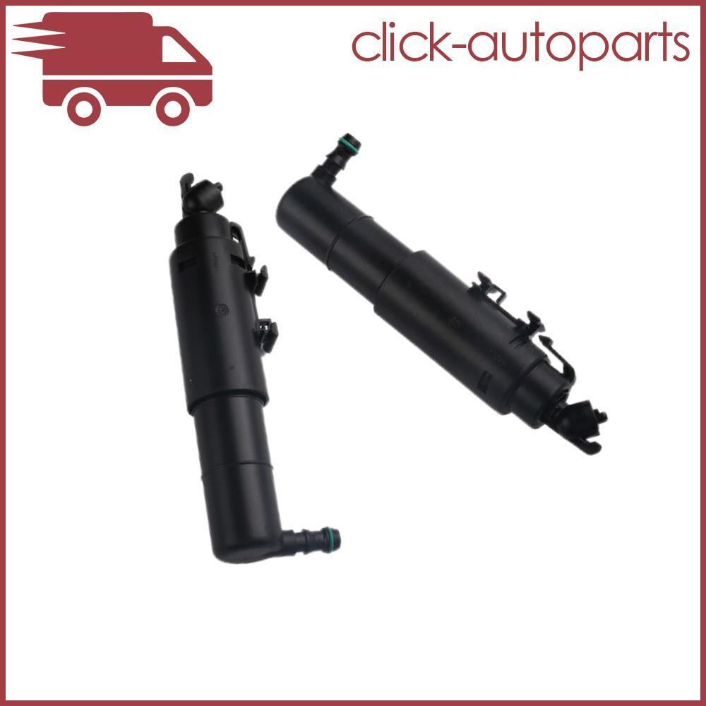 ya 13 2 Headlight Washer Nozzle Pump Left+Right for 2011-2013 for Mercedes-Benz R350 Black