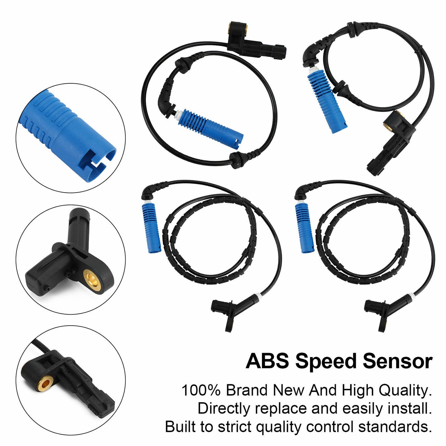 ya 1 8.5.2 4 ABS Wheel Speed Sensor Front Rear Left&Right for 325CI 325I 330CI 330I U1