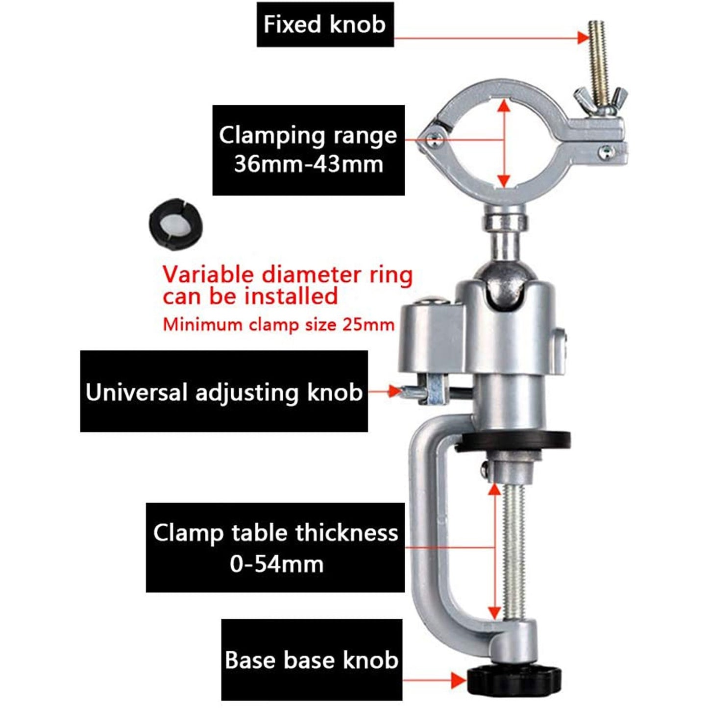 ya 26 Electric Drill Stand Holder 360 De Grinder Vises Bracket Bench