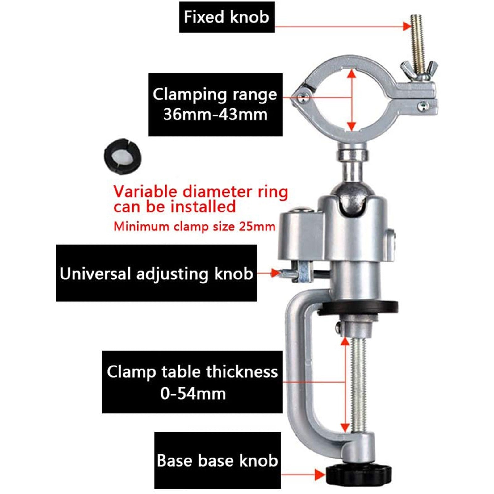 ya 26 Electric Drill Stand Holder 360 De Grinder Vises Bracket Bench