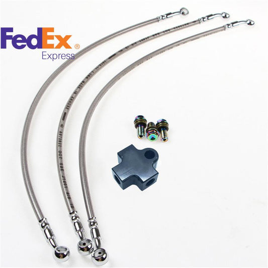 ya 1 7.2 3-way Front Hydraulic Brake Hose Tee Connector Adapter For Motorcycle ATV Bike