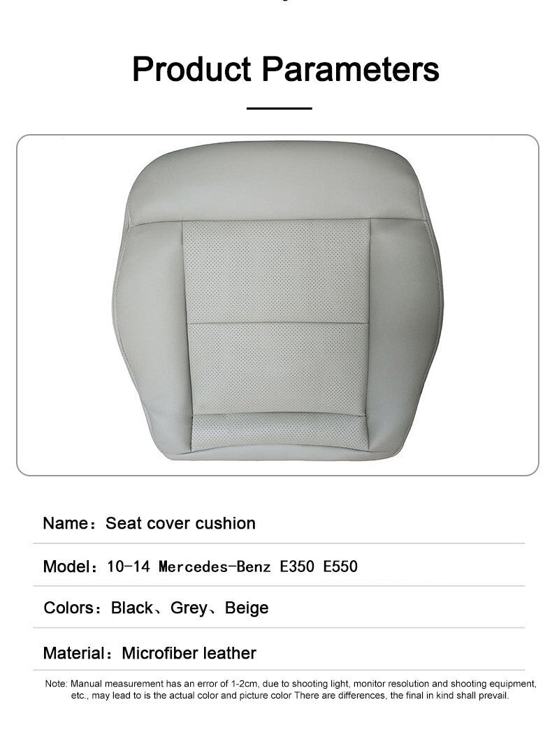 ya 5 8.7 Beige Bottom for SEAT Leather Cover For 2010~2014 for Mercedes-benz E Class E350 E550