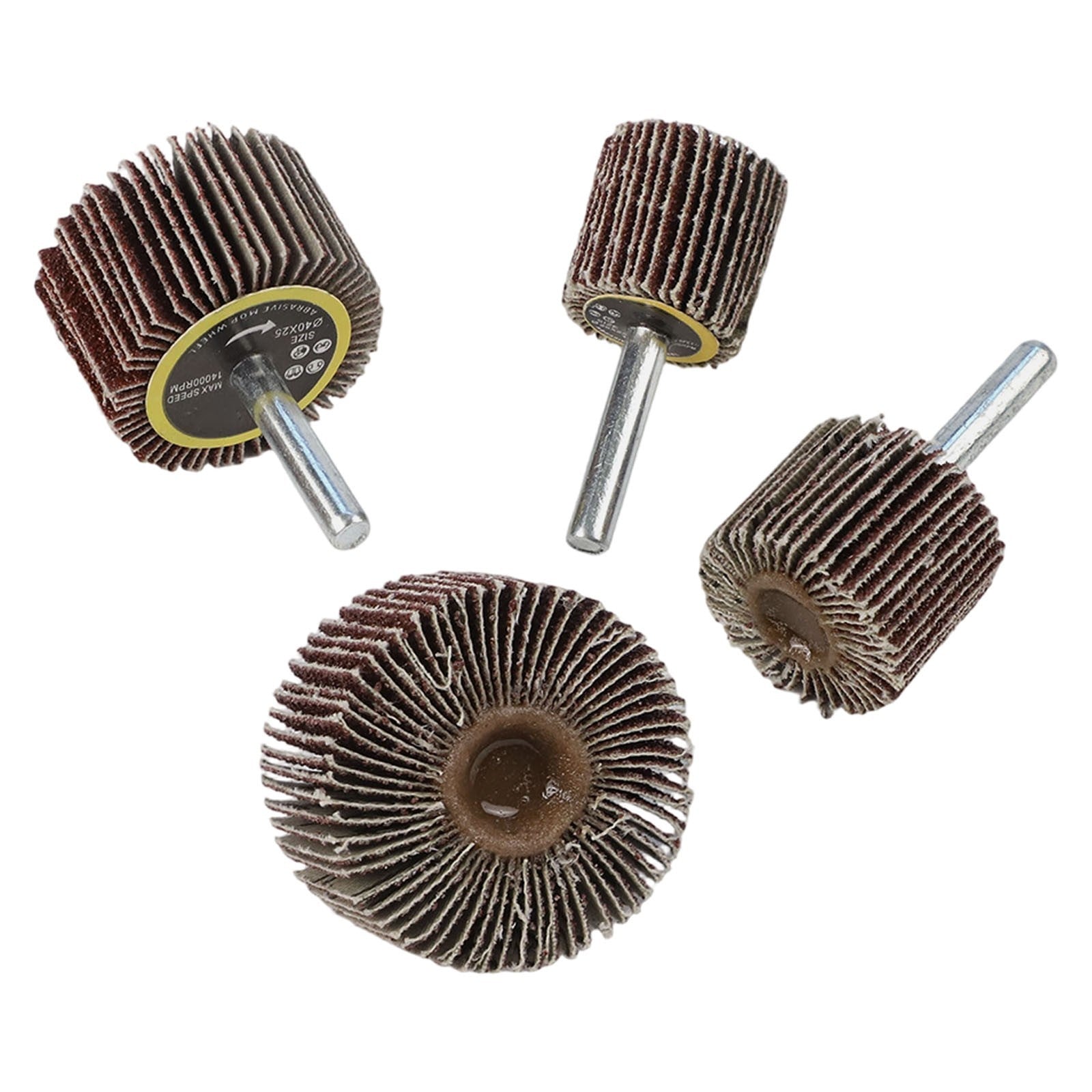 ya 14 Pision Grinding Set of 4 Sanding Flap Disc Wheels 80 Grit Rotary Tool