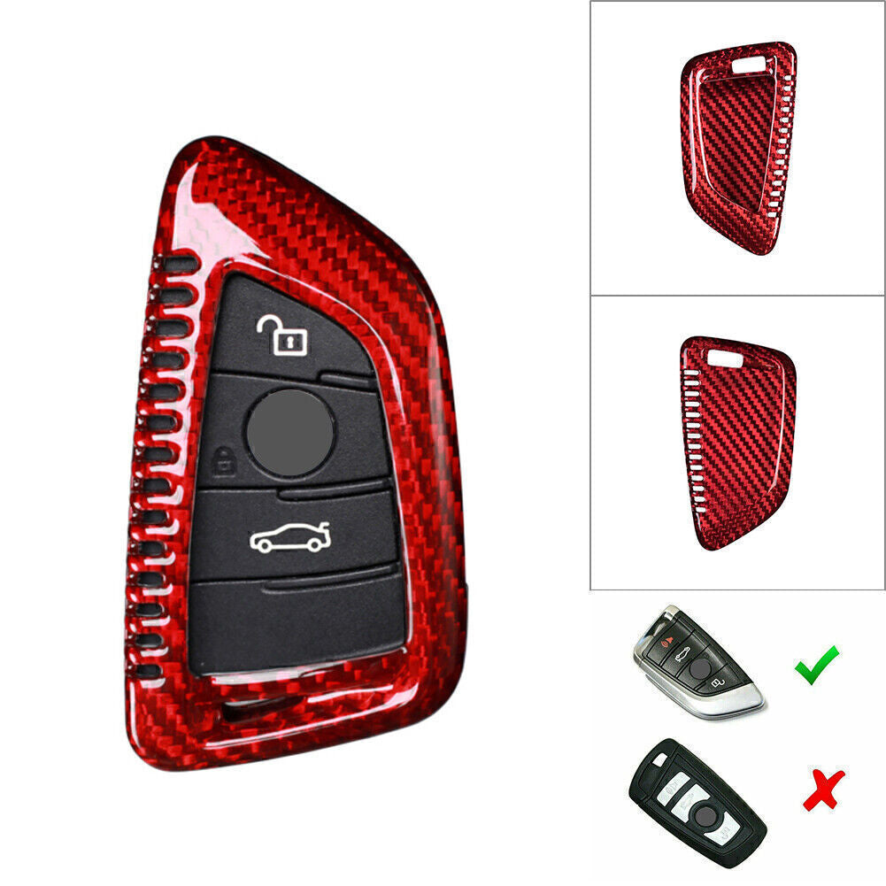 ya 10 5.28 for BMW X1 X5 X6 F48 F15 F16 X-Series Carbon Fiber Remote Key Shell Holder Cover