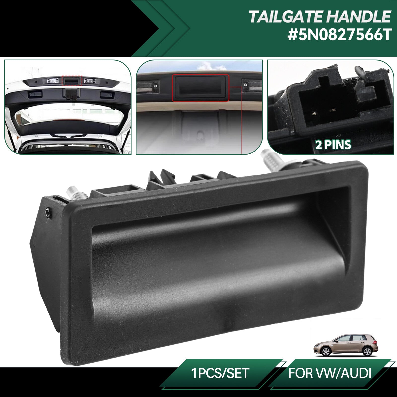 ya 6 6.12 Tailgate Boot Lid Handle Switch 5N0827566T for VW for JETTA for Passat for Tiguan for Audi A3 A4
