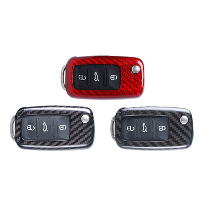 ya 5 8.7 Remote Key Shell Cover Case Carbon Fiber Car for VW for Golf R32 for JETTA Rabbit Polo