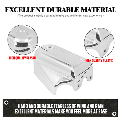 ya 5 8.7 Chrome Bar Shield Rear Axle Covers Swingarm for Harley Softail Slim Deluxe 08-17