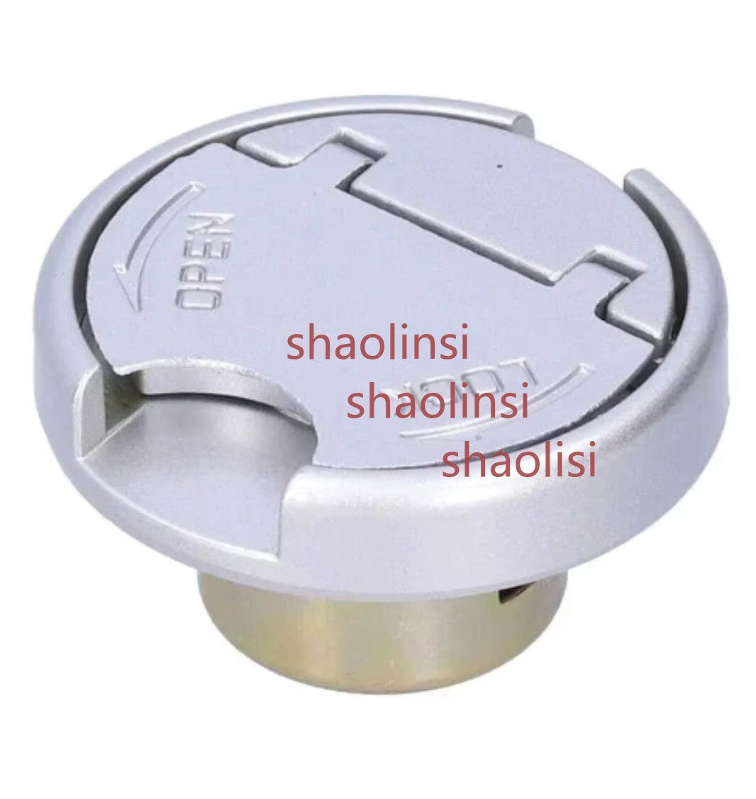 ya 2 7.15 Motorcycle Gas Tank Lock Cap with Keys Stainless Steel Universal Gas Filler Cap