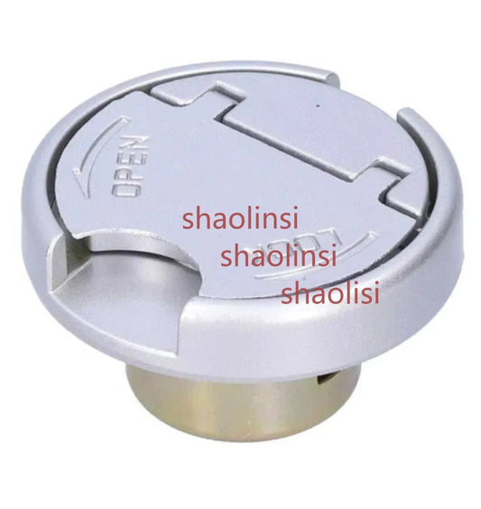 ya 2 7.15 Motorcycle Gas Tank Lock Cap with Keys Stainless Steel Universal Gas Filler Cap